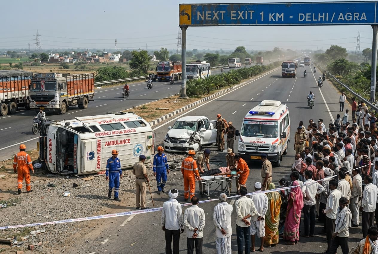 Highway 39 Disaster: Five Dead After Passenger Bus Plunges Into Ditch Following Tanker Collision Highway 39 Disaster: Five Dead After Passenger Bus Plunges Into Ditch Following Tanker Collision