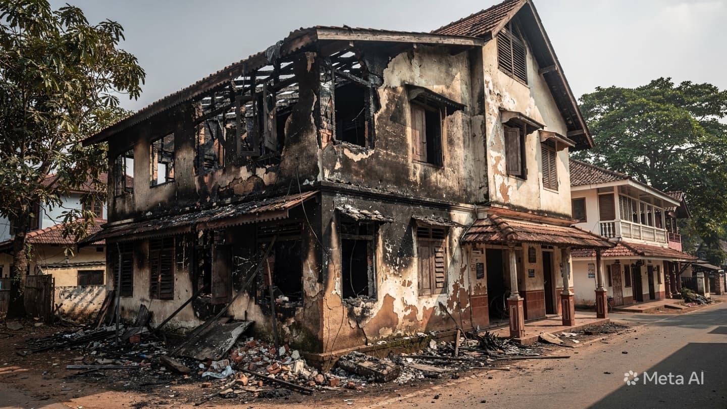 Deadly Blaze: Boarding House Fire in Kurunegala Claims Two Lives as Flames Destroy Building Deadly Blaze: Boarding House Fire in Kurunegala Claims Two Lives as Flames Destroy Building