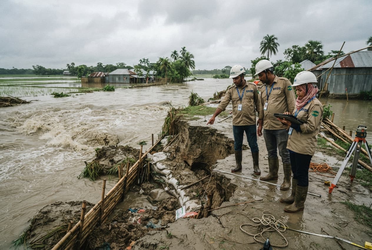 River Embankment Breach Floods: Village Communities Stranded And One Casualty Confirmed After Dam Fails River Embankment Breach Floods: Village Communities Stranded And One Casualty Confirmed After Dam Fails