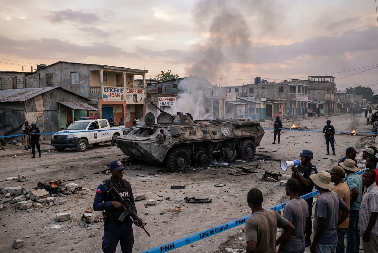 Four Salvadoran Peacekeepers Missing After Armed Gang Ambush in Port-au-Prince, Armored Vehicle Torched Four Salvadoran Peacekeepers Missing After Armed Gang Ambush in Port-au-Prince, Armored Vehicle Torched