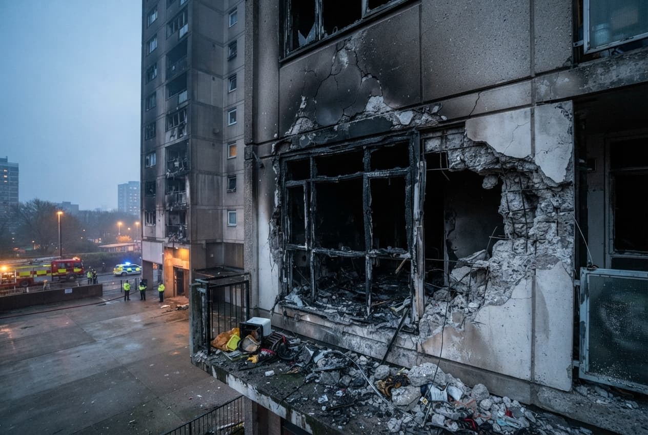 Kwun Tong Residential Blast: Gas Leak Explosion Destroys Estate Flat and Claims Resident Life from Burns Kwun Tong Residential Blast: Gas Leak Explosion Destroys Estate Flat and Claims Resident Life from Burns