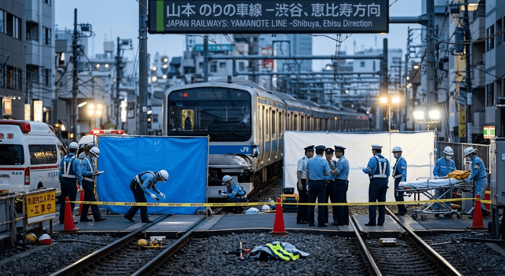 Horror on the Tracks: 4 Workers Struck by Train During Railway Operations in Tokyo Horror on the Tracks: 4 Workers Struck by Train During Railway Operations in Tokyo