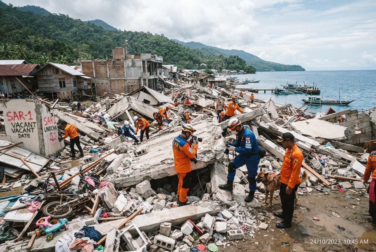 Powerful Earthquake Strikes: Magnitude Seven Point Seven Tremor Rips Apart Buildings In Eastern Islands Powerful Earthquake Strikes: Magnitude Seven Point Seven Tremor Rips Apart Buildings In Eastern Islands