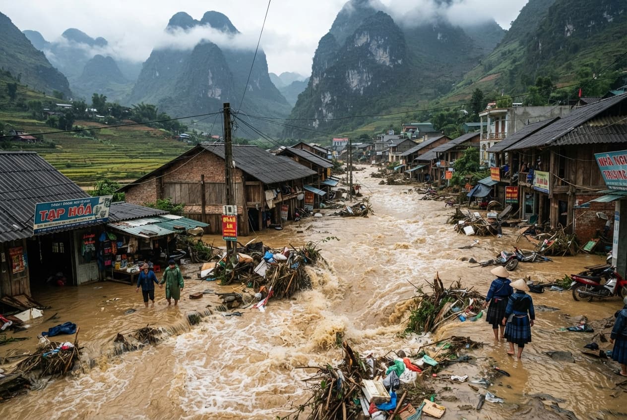 Northern Flood Crisis, Vietnam Mountain Districts Report Five Fatalities Following Severe Flash Floods Northern Flood Crisis, Vietnam Mountain Districts Report Five Fatalities Following Severe Flash Floods