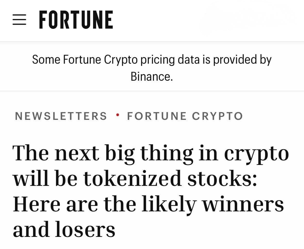 Tokenized Stocks Are Emerging as the Next Major Shift in Global Markets Tokenized Stocks Are Emerging as the Next Major Shift in Global Markets