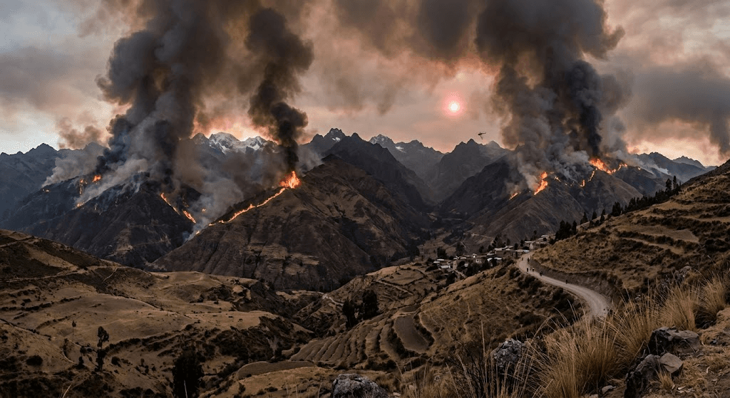 Deadly Peru Wildfires Claim 12 Lives as Extreme Heat and Drought Fuel Spreading Flames Deadly Peru Wildfires Claim 12 Lives as Extreme Heat and Drought Fuel Spreading Flames