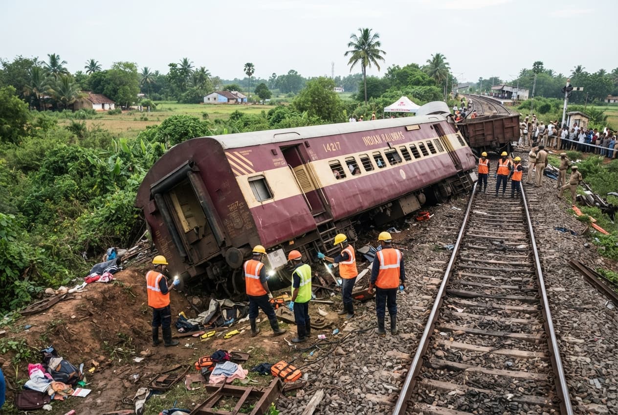 India Express Train: Collision With Trapped Agricultural Tractor At Unmanned Crossing Kills Two Onboard India Express Train: Collision With Trapped Agricultural Tractor At Unmanned Crossing Kills Two Onboard