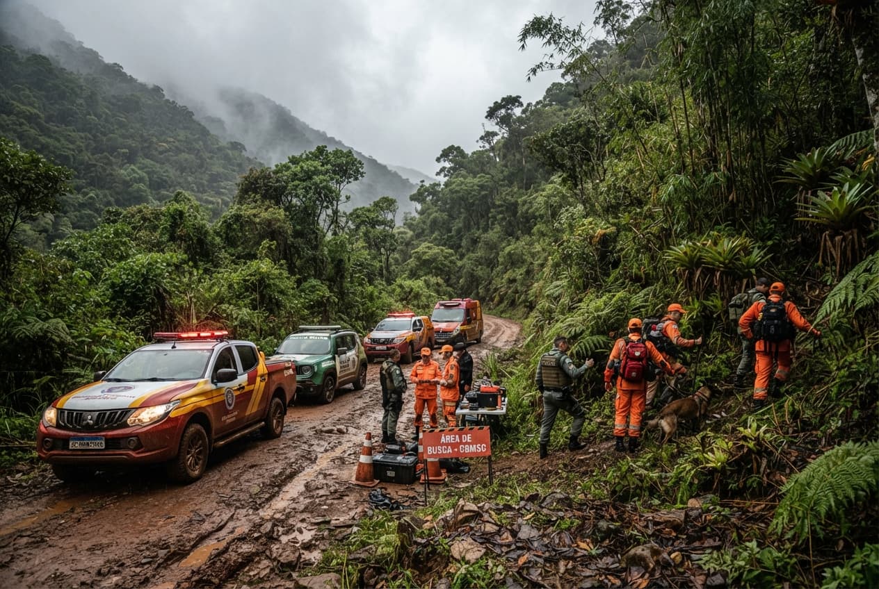 Aviation Tragedy Strikes: Five Fatalities Confirmed After Helicopter Plunges In Santa Catarina Aviation Tragedy Strikes: Five Fatalities Confirmed After Helicopter Plunges In Santa Catarina