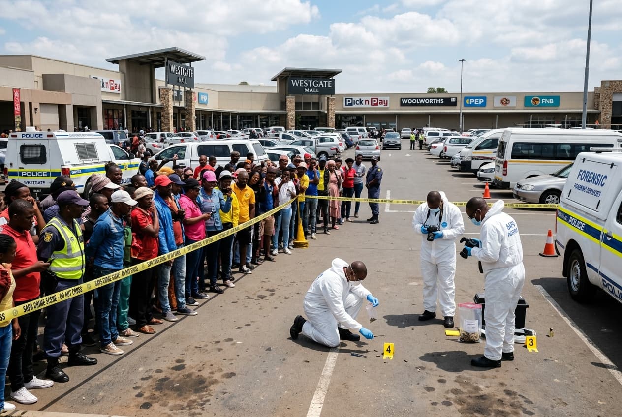 Shopping Plaza Parking Lot Shooting In South Africa Kills Three Shoppers, Gunmen Escape Quickly Shopping Plaza Parking Lot Shooting In South Africa Kills Three Shoppers, Gunmen Escape Quickly