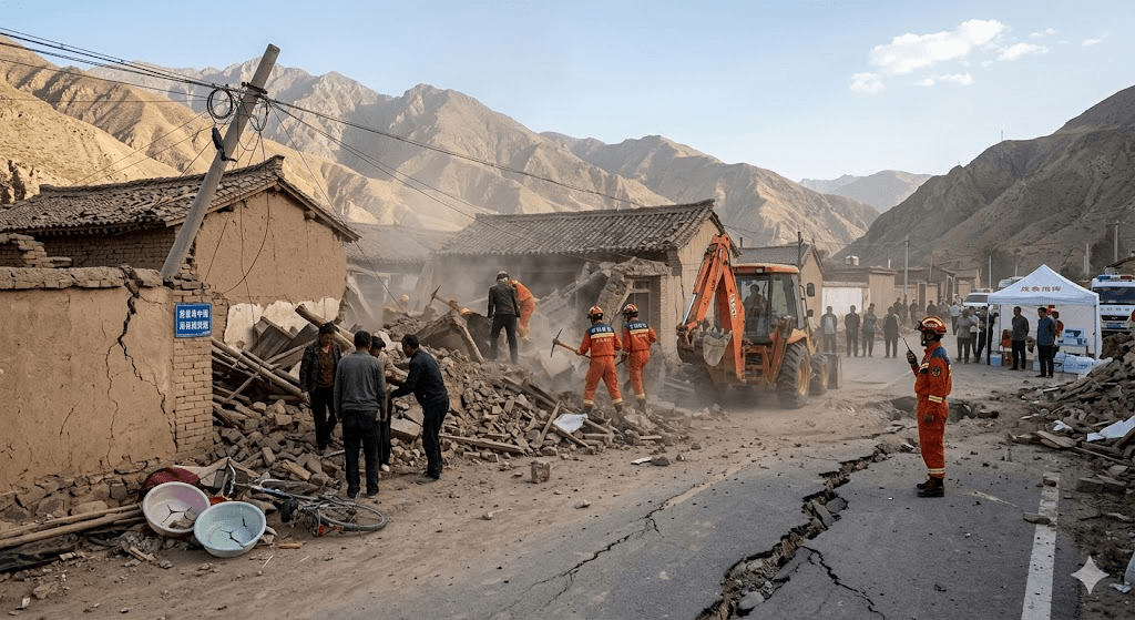 Northwest China Shaken: Powerful 6.3 Magnitude Earthquake Strikes Qinghai Province Northwest China Shaken: Powerful 6.3 Magnitude Earthquake Strikes Qinghai Province
