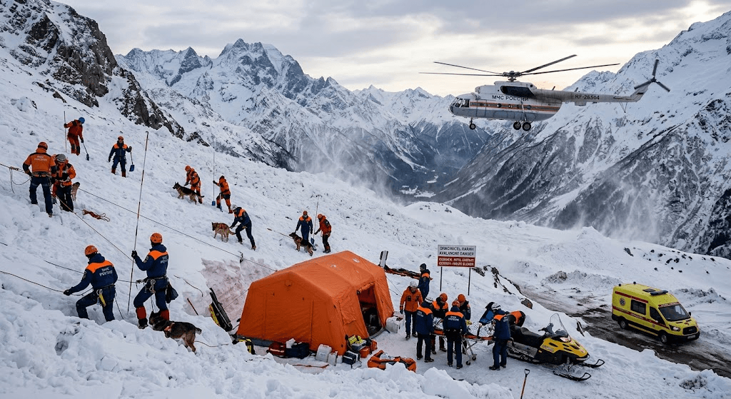 Horror Avalanche in Russia’s North Caucasus Leaves 11 Dead, 6 Hospitalized Horror Avalanche in Russia’s North Caucasus Leaves 11 Dead, 6 Hospitalized