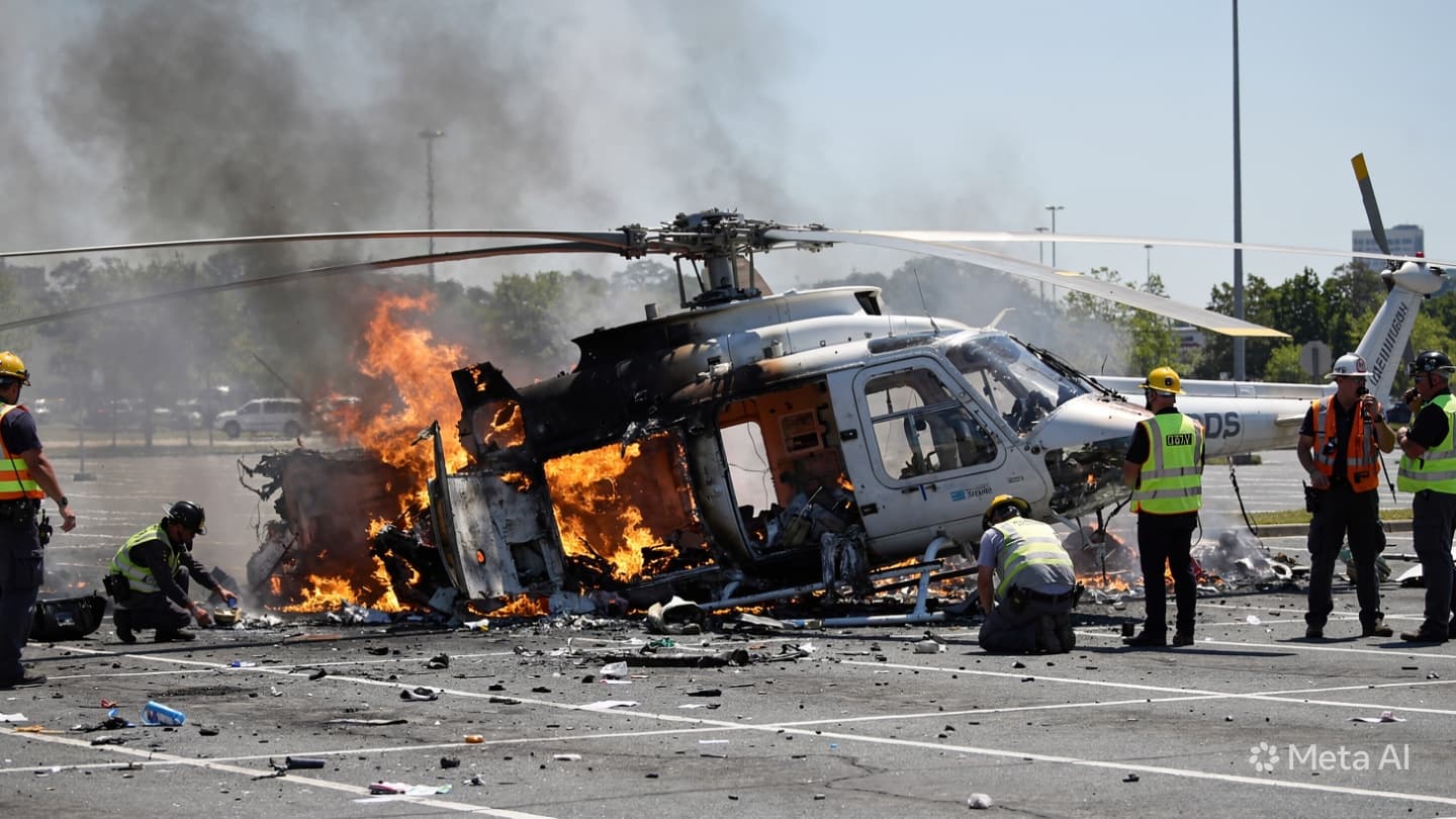 Tragic Aviation Incident in Brazil: Several Dead Following Helicopter Crash into Urban Parking Area Tragic Aviation Incident in Brazil: Several Dead Following Helicopter Crash into Urban Parking Area