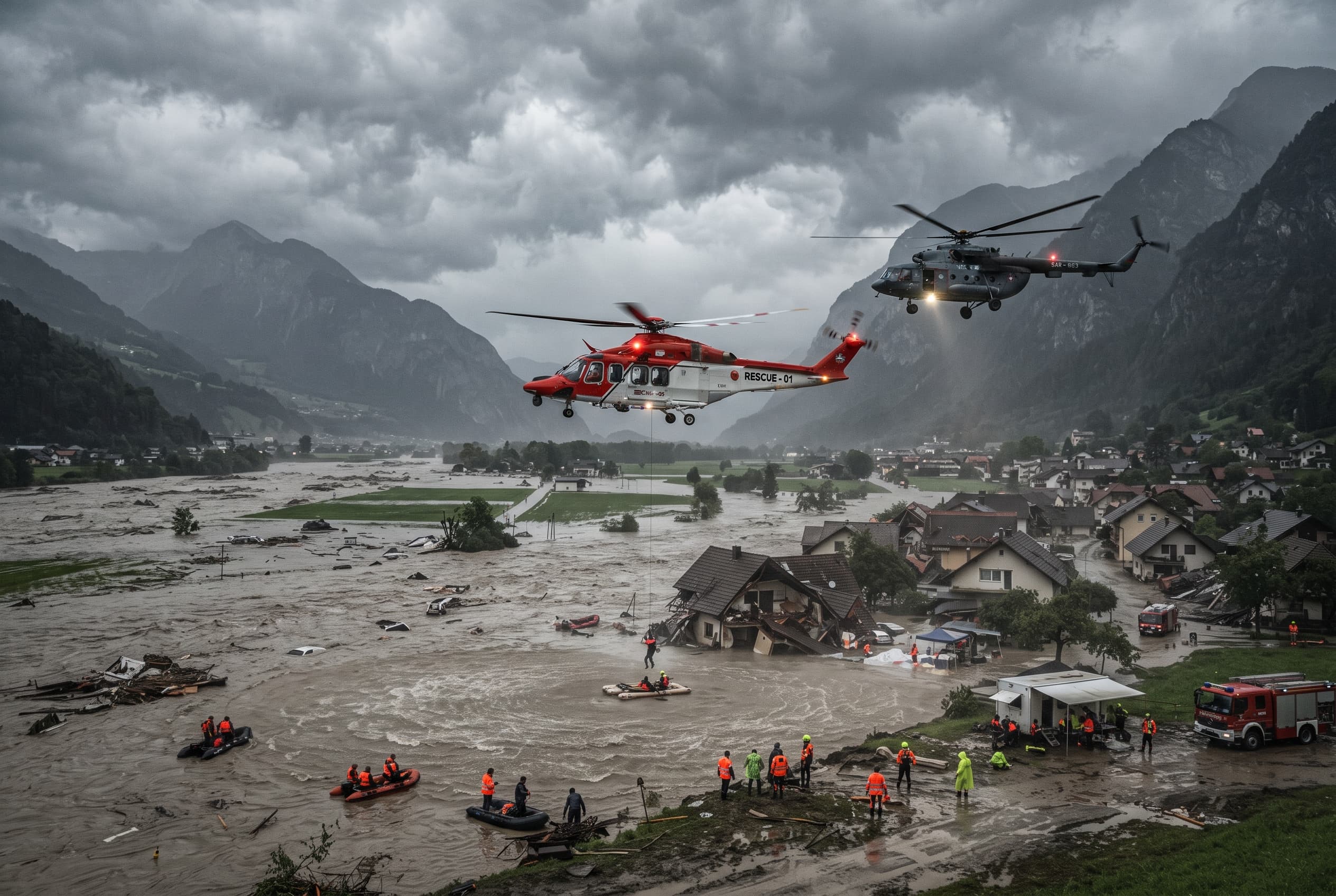 Mountain Disaster in Northern Italy: Flash Floods and Mudslides Leave Three Dead and Five Missing Mountain Disaster in Northern Italy: Flash Floods and Mudslides Leave Three Dead and Five Missing