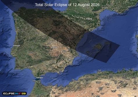 Aug 12 Solar Eclipse: Map May Help Skywatchers Find Totality Path Aug 12 Solar Eclipse: Map May Help Skywatchers Find Totality Path