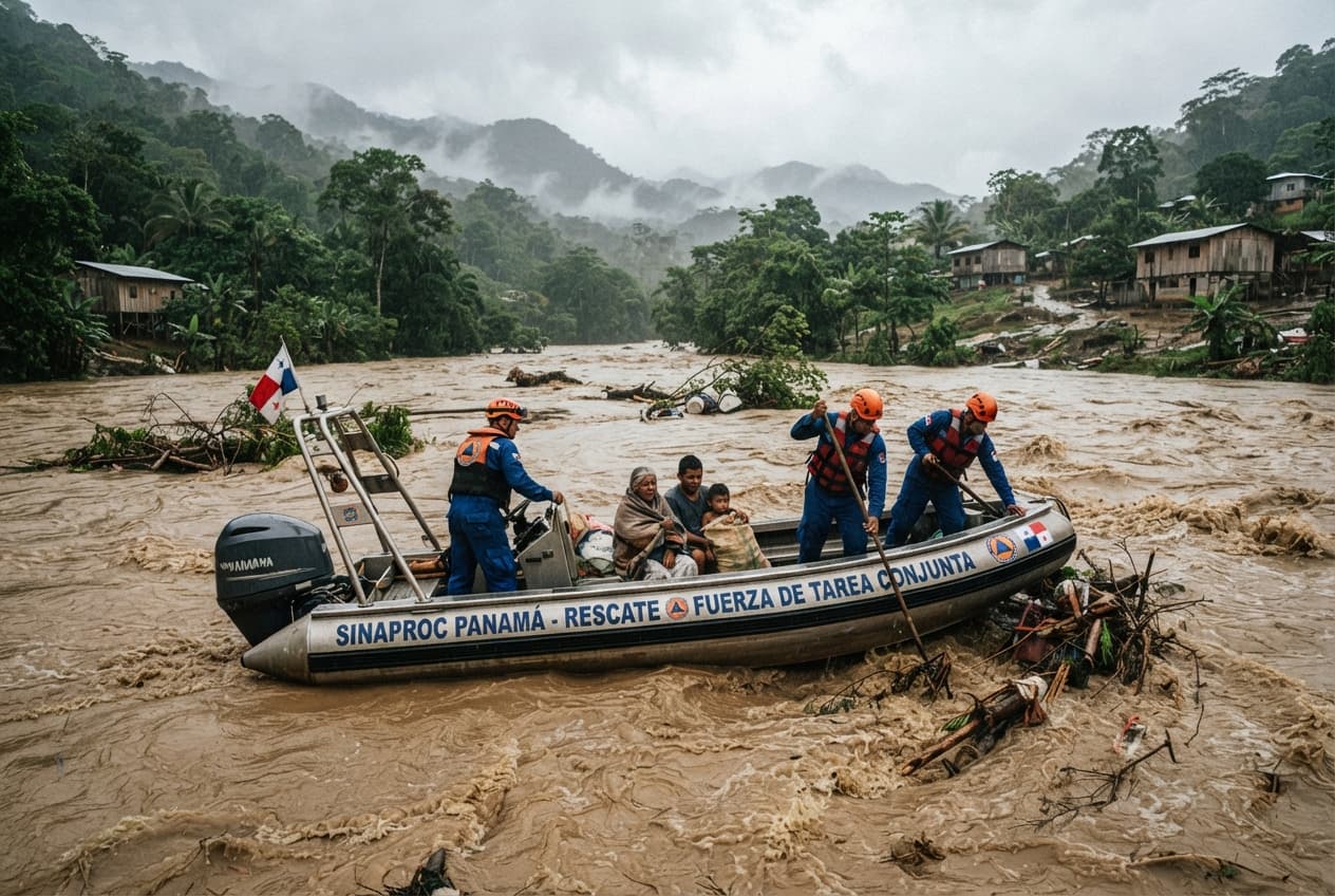 Flash Floods Strike Panama: Five Dead and Missing After Raging Rivers Swell Across Comarca Flash Floods Strike Panama: Five Dead and Missing After Raging Rivers Swell Across Comarca