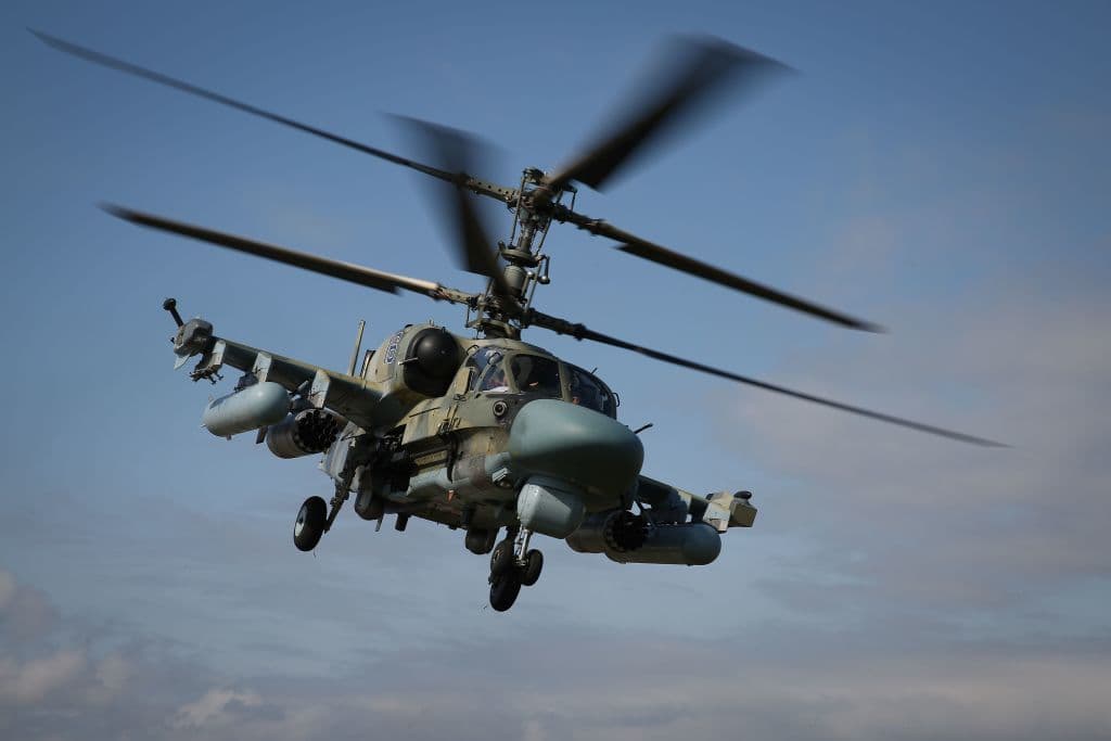 Russian Ka-52 Helicopter Shot Down by FPV Drone in Donetsk Oblast, Ukraine Releases Footage Russian Ka-52 Helicopter Shot Down by FPV Drone in Donetsk Oblast, Ukraine Releases Footage