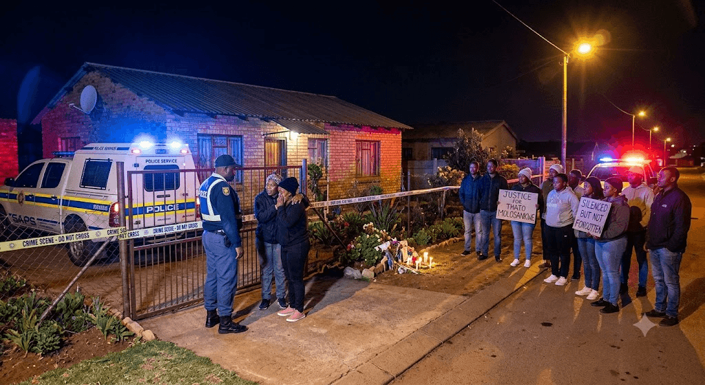 Mahikeng in Shock: Prominent Activist Thato Molosankwe Shot Dead at His Home Mahikeng in Shock: Prominent Activist Thato Molosankwe Shot Dead at His Home