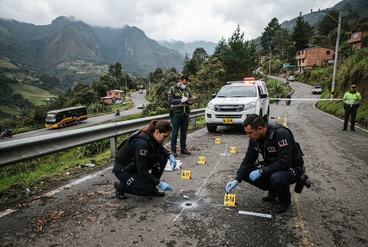 Highway Ambush Tragedy: Colombia Drug Cartel Attack on Patrol Unit Leaves Four Police Dead Highway Ambush Tragedy: Colombia Drug Cartel Attack on Patrol Unit Leaves Four Police Dead