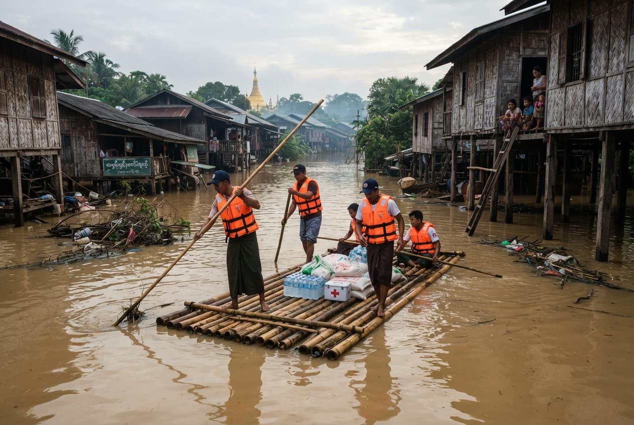 Myanmar Weather Emergency: Flash Floods Hit Low Bago Quarters Claiming Elderly Life Myanmar Weather Emergency: Flash Floods Hit Low Bago Quarters Claiming Elderly Life