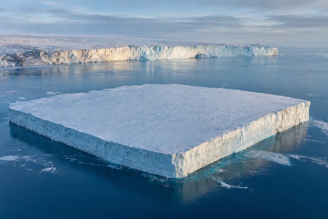 Manhattan-Sized Ice Island Breaks Off Greenland’s Petermann Glacier Manhattan-Sized Ice Island Breaks Off Greenland’s Petermann Glacier