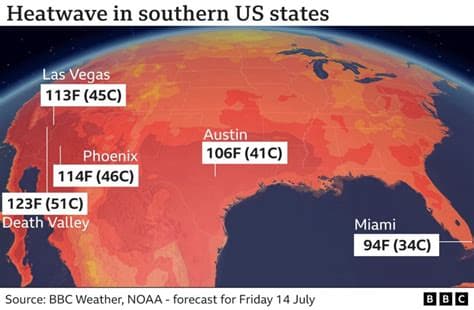 At least 25 people die in the US as record heatwave scorches swaths of the country At least 25 people die in the US as record heatwave scorches swaths of the country