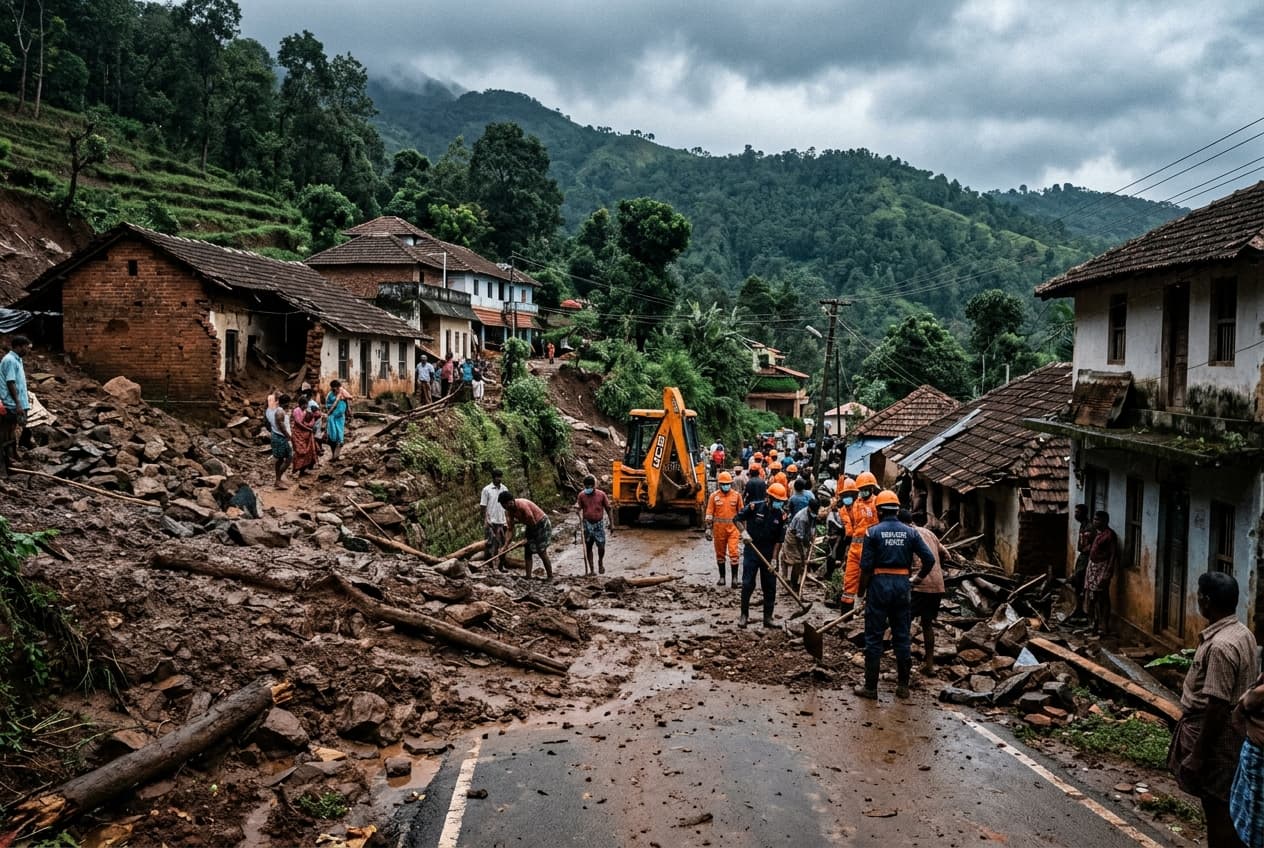Heavy Flooding Hits Southern States, Mudslides Destroy Houses, Roads Blocked, Rescue Teams Mobilized Heavy Flooding Hits Southern States, Mudslides Destroy Houses, Roads Blocked, Rescue Teams Mobilized