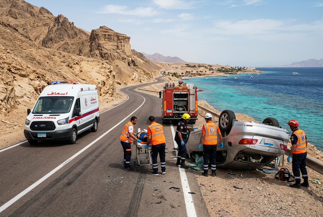 Egypt bus crash on Red Sea coast leaves twenty-two dead, authorities launch official inquiry Egypt bus crash on Red Sea coast leaves twenty-two dead, authorities launch official inquiry
