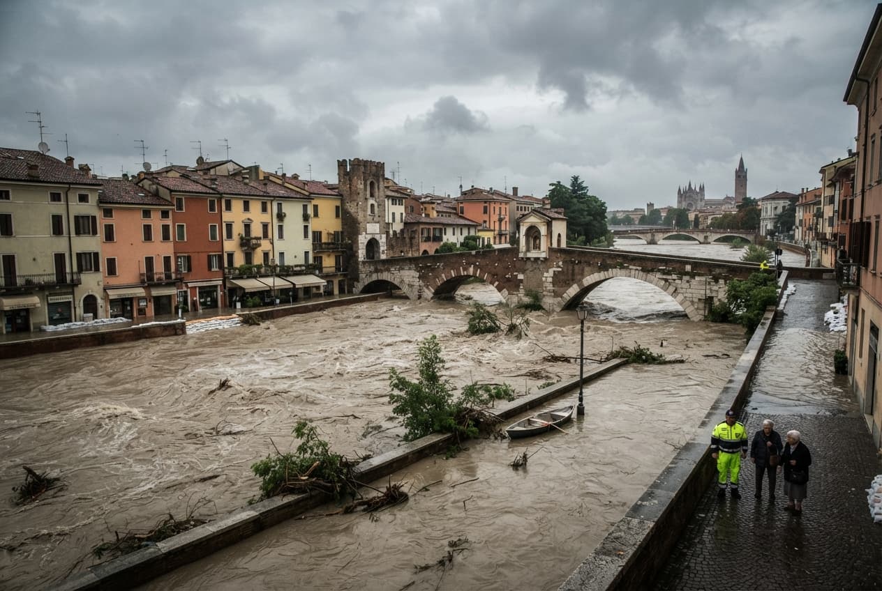Torrential Downpours Cause Disaster: Northern Italy Riverbanks Burst, Leaving Three Dead in Floodwaters Torrential Downpours Cause Disaster: Northern Italy Riverbanks Burst, Leaving Three Dead in Floodwaters
