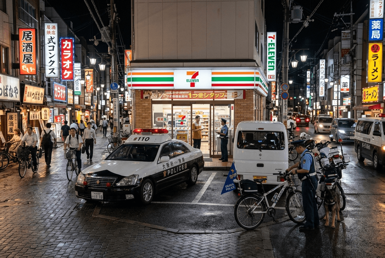Convenience Store Robbery: Osaka Incident Leaves Clerk Injured and Assailant Quickly Arrested Convenience Store Robbery: Osaka Incident Leaves Clerk Injured and Assailant Quickly Arrested