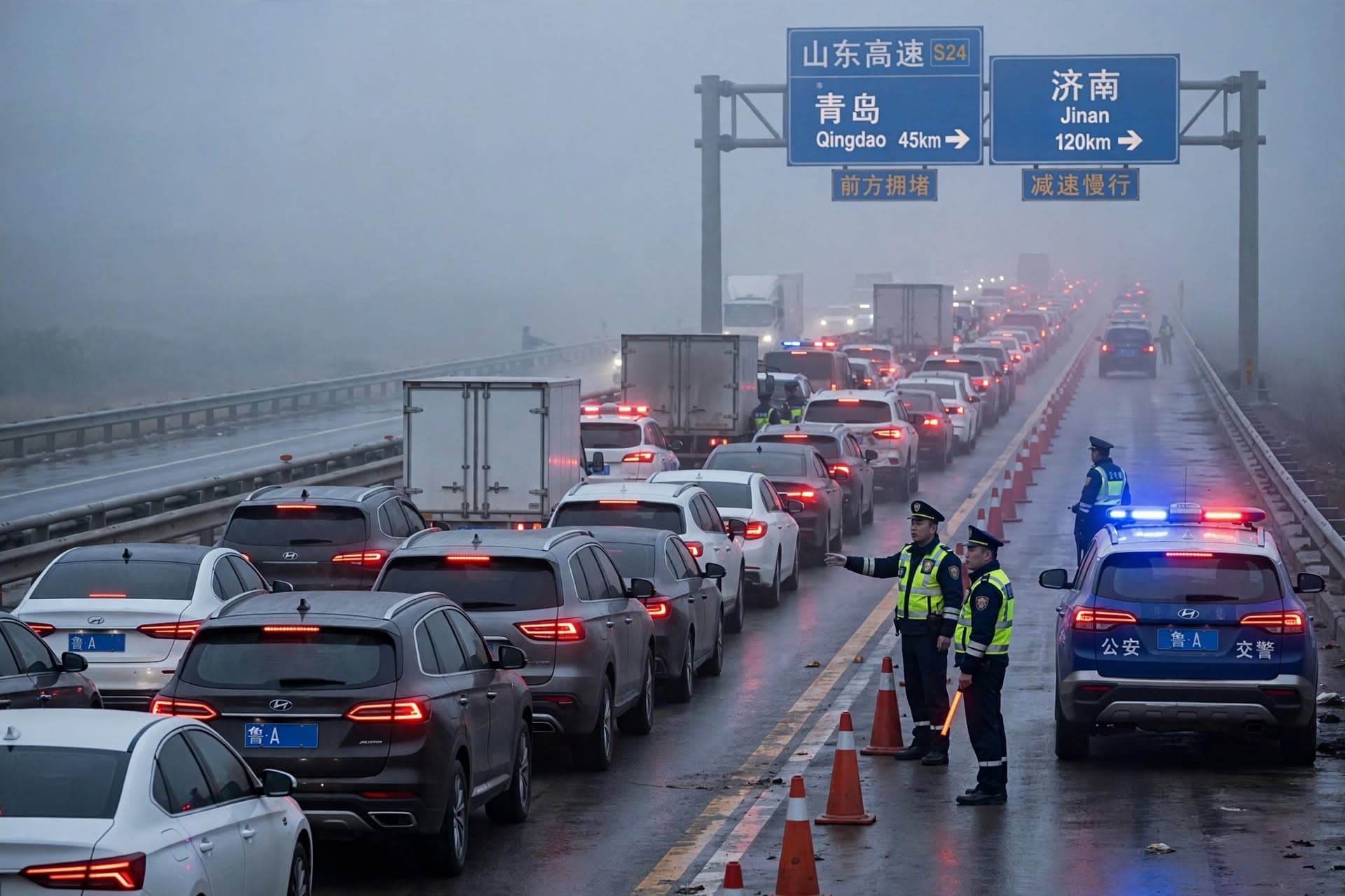 Foggy Shandong Highway Disaster: Five Confirmed Dead After Chain-Reaction Crash Involving Multiple Vehicles Foggy Shandong Highway Disaster: Five Confirmed Dead After Chain-Reaction Crash Involving Multiple Vehicles