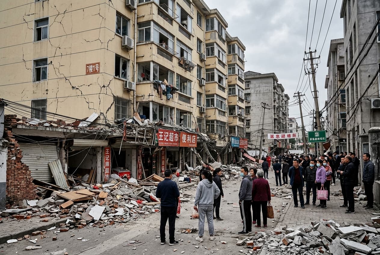 China Earthquake Aftermath: 5.8 Magnitude Aftershock Injures 18 as Buildings Sway, Debris Falls, Power Fails China Earthquake Aftermath: 5.8 Magnitude Aftershock Injures 18 as Buildings Sway, Debris Falls, Power Fails