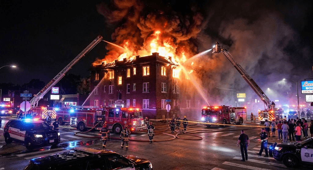 Massive Structure Fire Erupts at Belt and Minerva in St. Louis Massive Structure Fire Erupts at Belt and Minerva in St. Louis