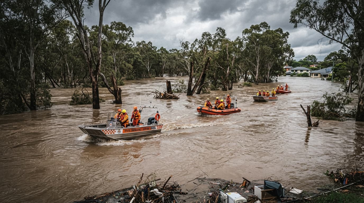 Australian Flash Flood Tragedy: Off-Road Vehicle Swept Away Resulting in Driver Death Australian Flash Flood Tragedy: Off-Road Vehicle Swept Away Resulting in Driver Death