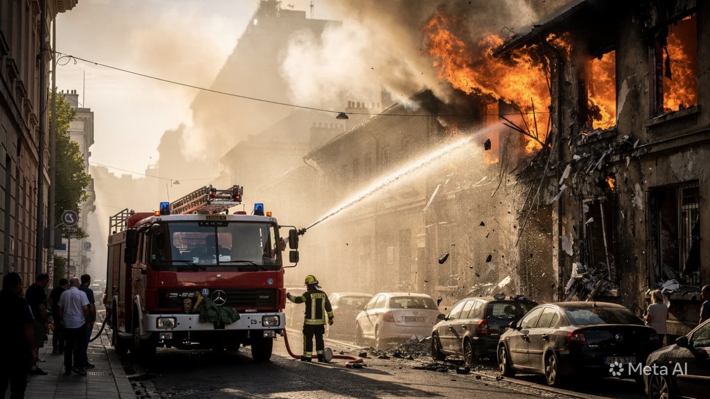 Deadly Fire, West Java: Electrical Fault Causes Shophouse Blaze, Claiming One Life in Bandung Deadly Fire, West Java: Electrical Fault Causes Shophouse Blaze, Claiming One Life in Bandung