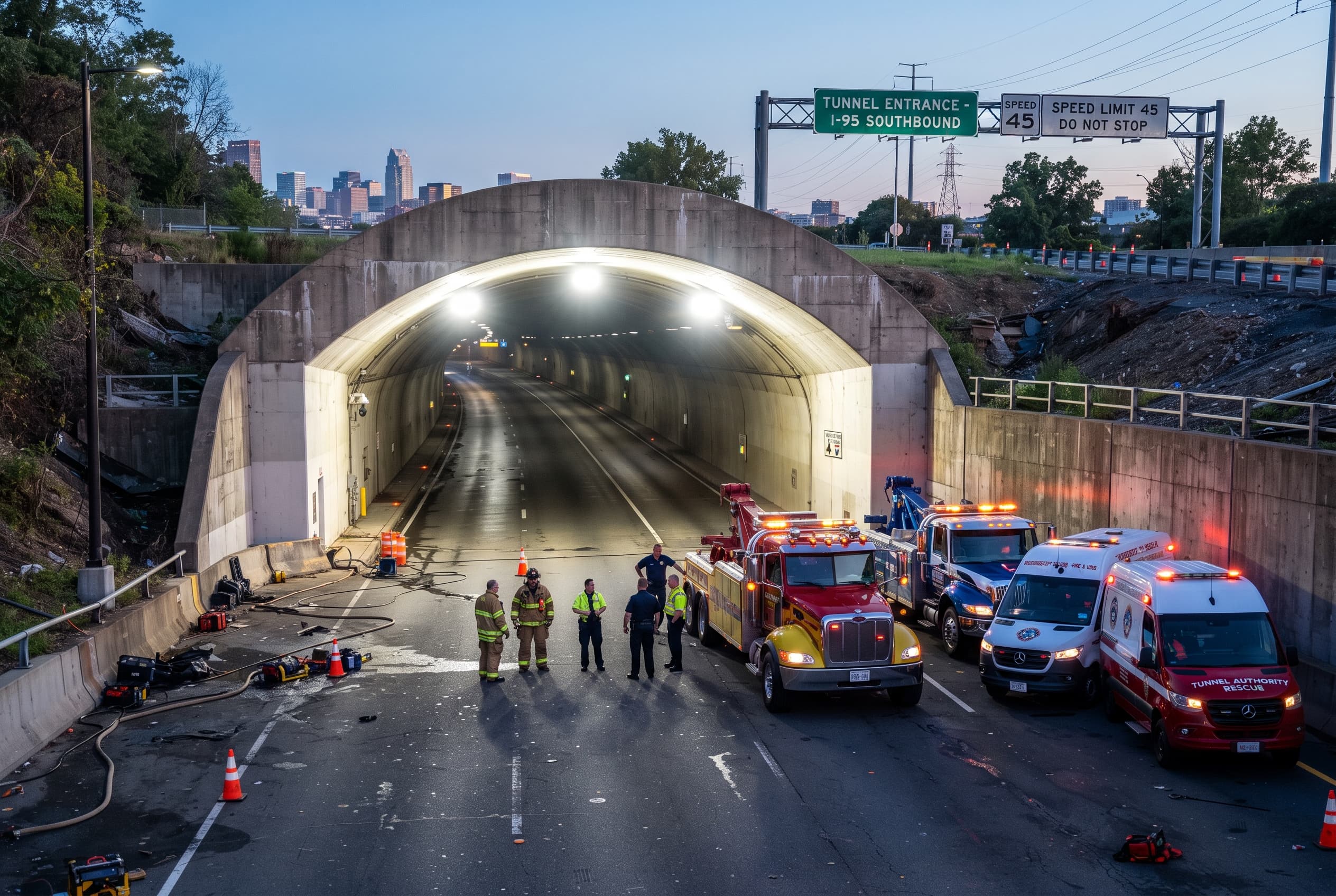 Tunnel Pileup in Aberdeen: Multi-Car Crash Disrupts Traffic, Sending Two to Hospital Tunnel Pileup in Aberdeen: Multi-Car Crash Disrupts Traffic, Sending Two to Hospital