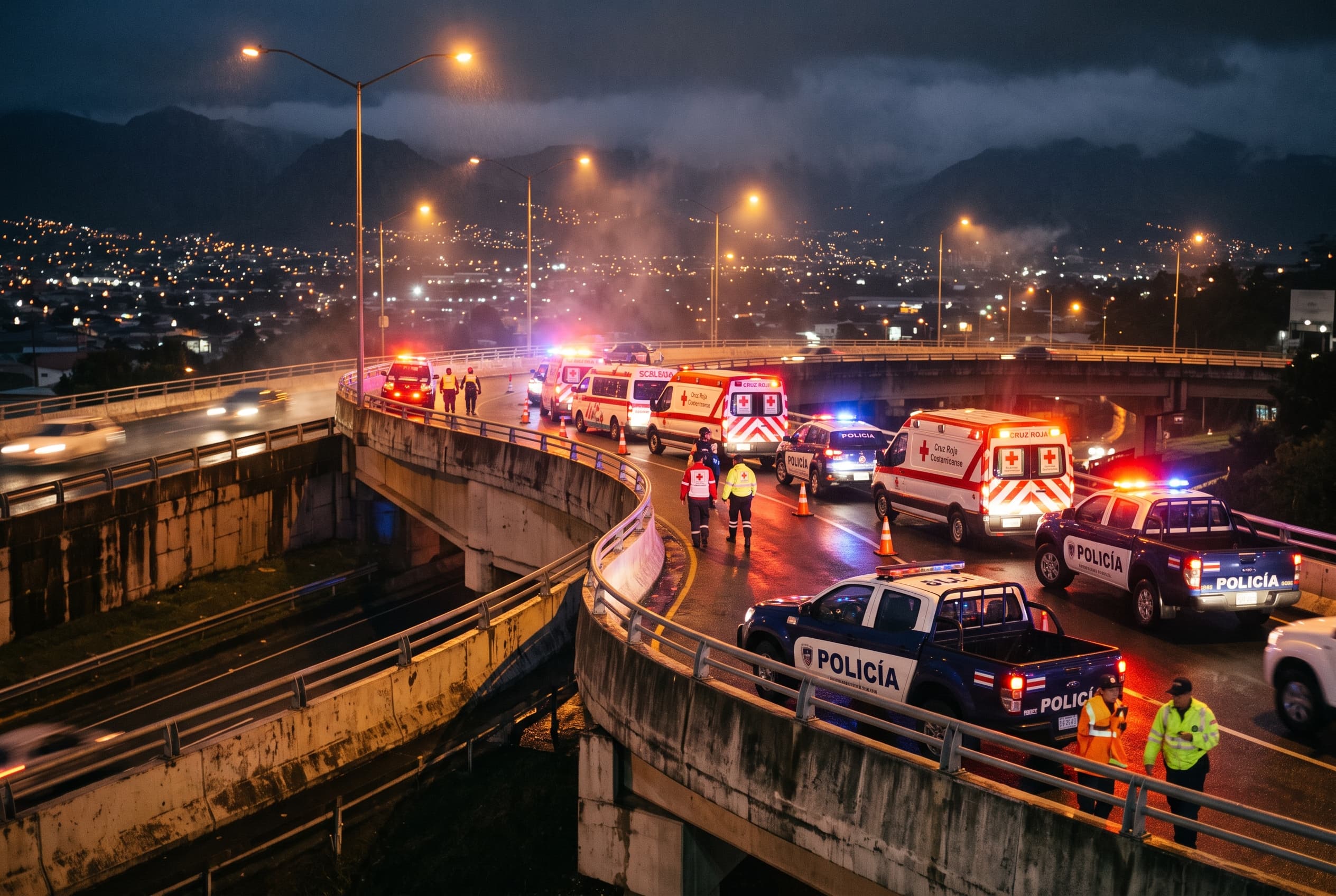 Two Dead Central Valley: Speeding Motorcycle Collides With Concrete Roadway Barrier In Costa Rica Two Dead Central Valley: Speeding Motorcycle Collides With Concrete Roadway Barrier In Costa Rica