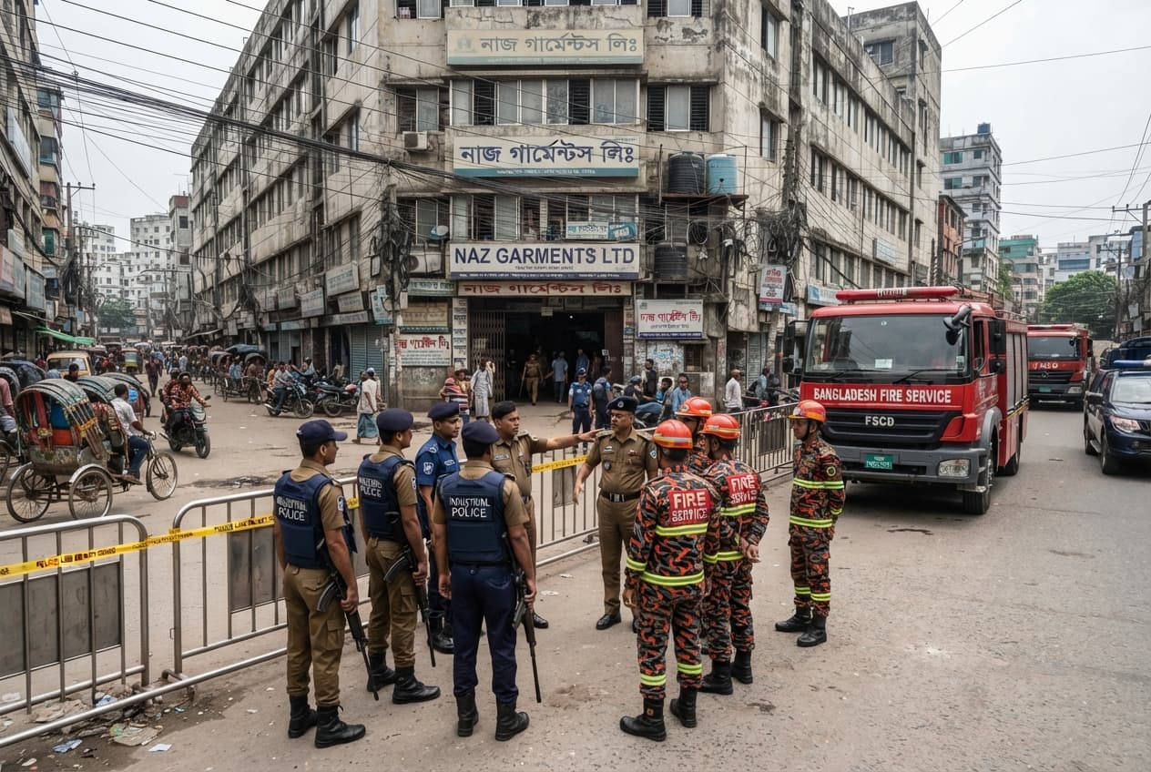 Industrial Plant Tragedy, Bangladesh: Two Garment Factory Workers Crushed to Death by Heavy Machinery Failure in Dhaka Industrial Plant Tragedy, Bangladesh: Two Garment Factory Workers Crushed to Death by Heavy Machinery Failure in Dhaka