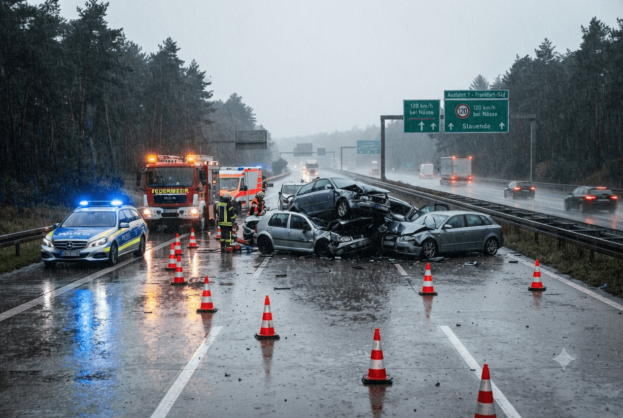 Autobahn Pileup In Germany: Four People Injured As Storms Trigger Multiple Vehicle Collision Today Autobahn Pileup In Germany: Four People Injured As Storms Trigger Multiple Vehicle Collision Today