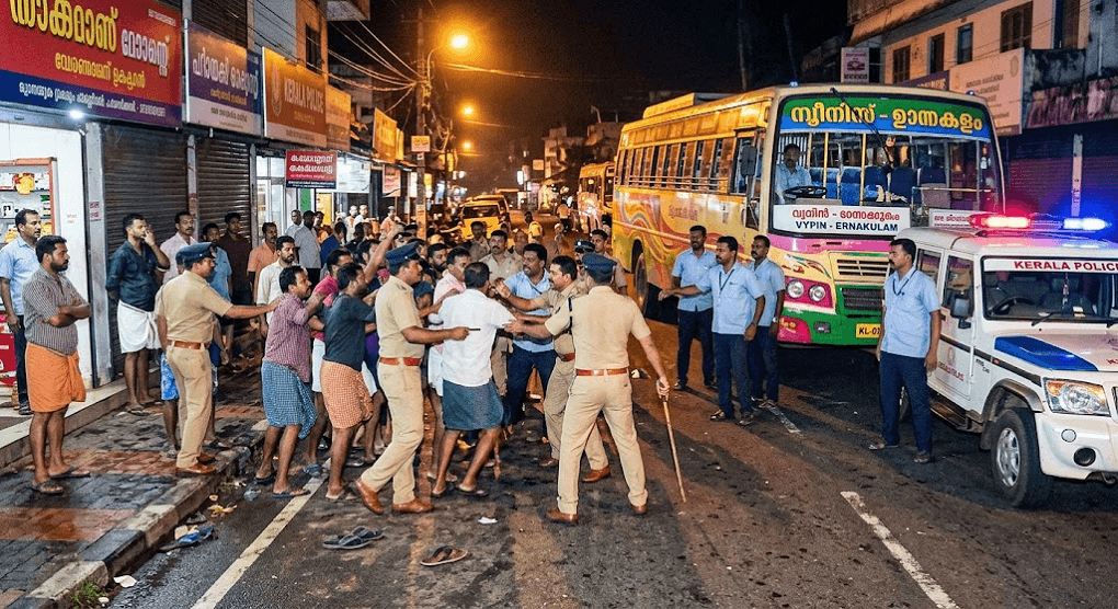 Two Police Officers Stabbed While Breaking Up Violent Gang Clash in Kochi's Vypin Two Police Officers Stabbed While Breaking Up Violent Gang Clash in Kochi's Vypin