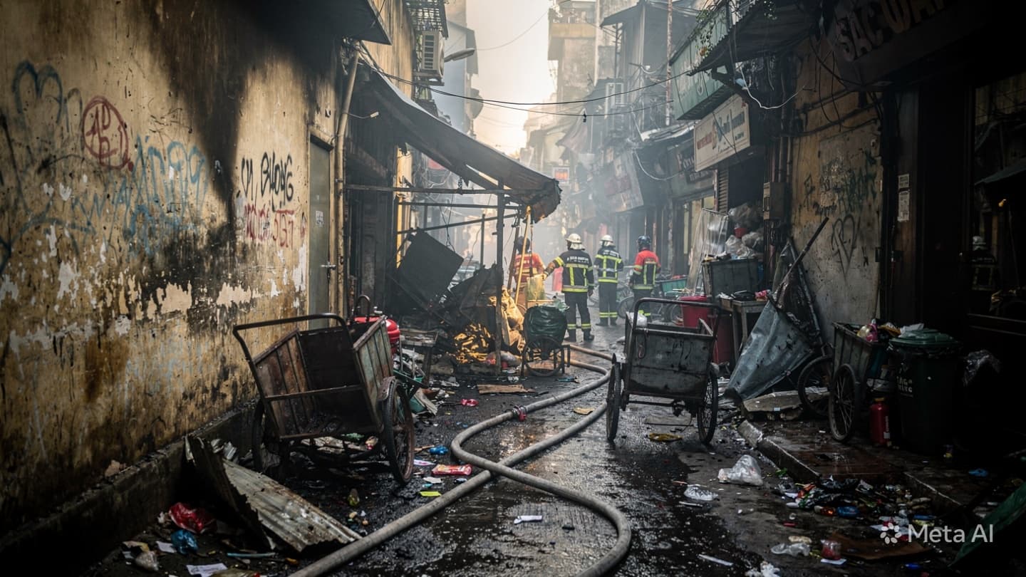 Hanoi Fire Tragedy: Family Of Four Killed After Blaze Traps Them In Commercial Alleyway Hanoi Fire Tragedy: Family Of Four Killed After Blaze Traps Them In Commercial Alleyway