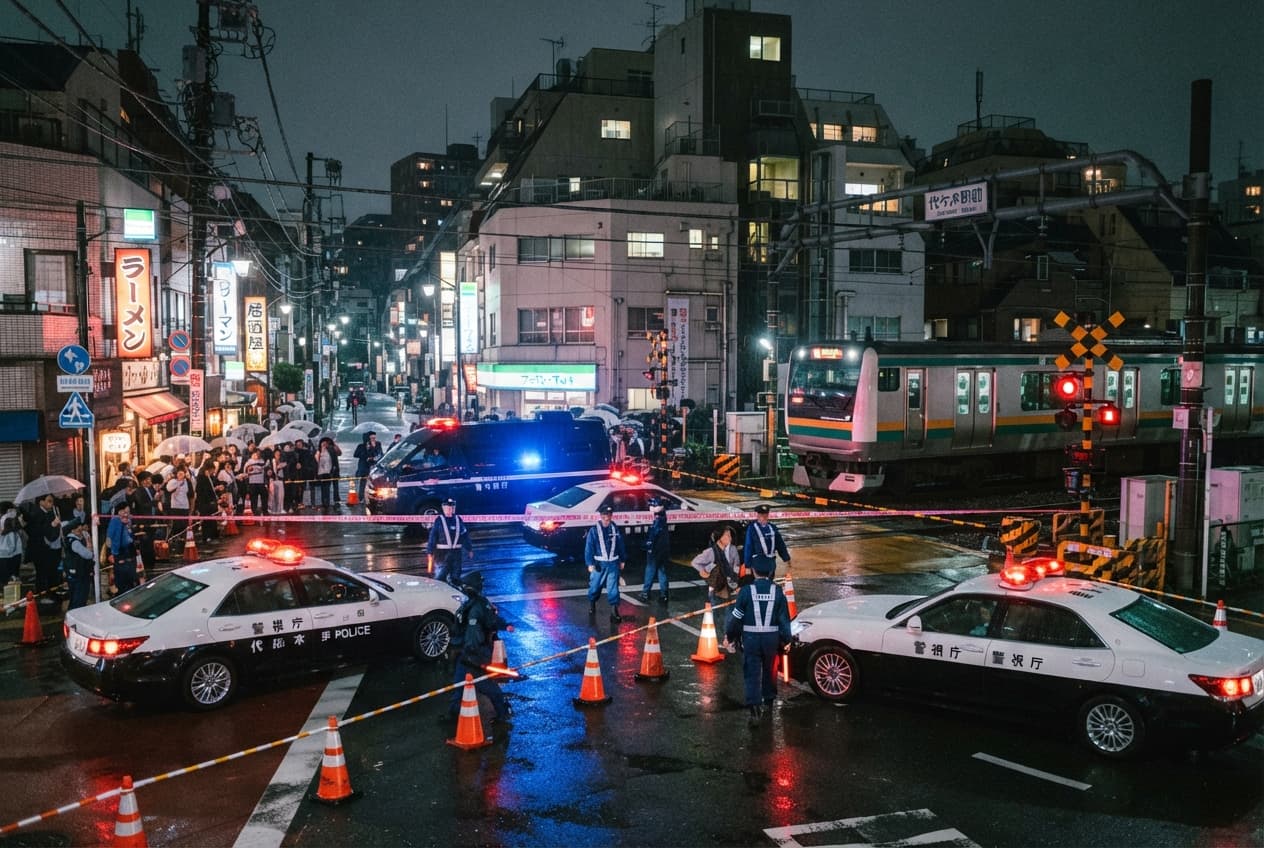 Tokyo, Japan: Commuter Rail Disrupted After Fatal Pedestrian Collision at Metropolitan Railway Crossing Tokyo, Japan: Commuter Rail Disrupted After Fatal Pedestrian Collision at Metropolitan Railway Crossing