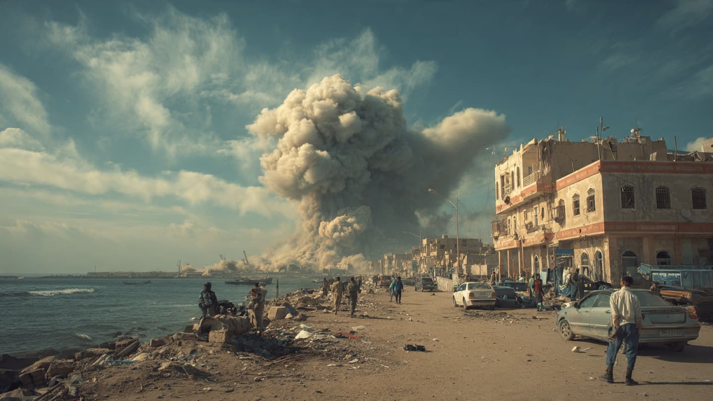 Where the Red Sea Meets Yemen’s Shore, Mocha Awakens to Smoke, Rubble, and Another Loss of Civilian Life Where the Red Sea Meets Yemen’s Shore, Mocha Awakens to Smoke, Rubble, and Another Loss of Civilian Life
