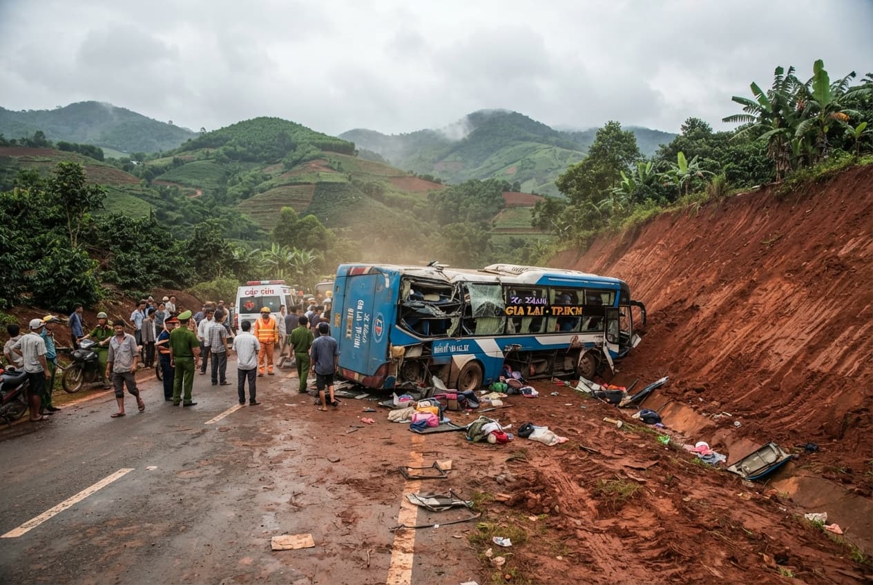 Major Transport Mishap: Gia Lai Bus Overturn Triggers Direct Ministry Emergency Response Major Transport Mishap: Gia Lai Bus Overturn Triggers Direct Ministry Emergency Response