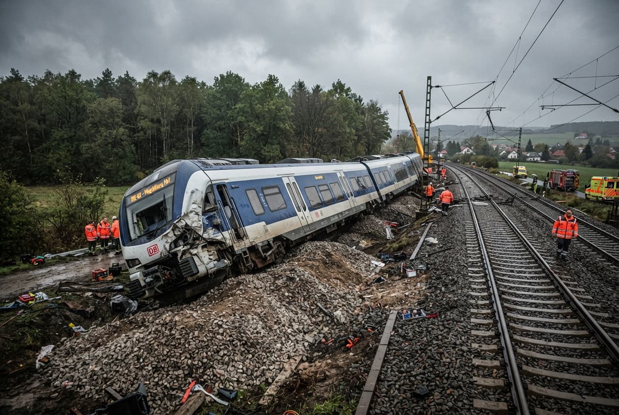 Line Collapse: Commuter Train Derailment Outside London Station Results in One Fatality and Twelve Injuries Line Collapse: Commuter Train Derailment Outside London Station Results in One Fatality and Twelve Injuries