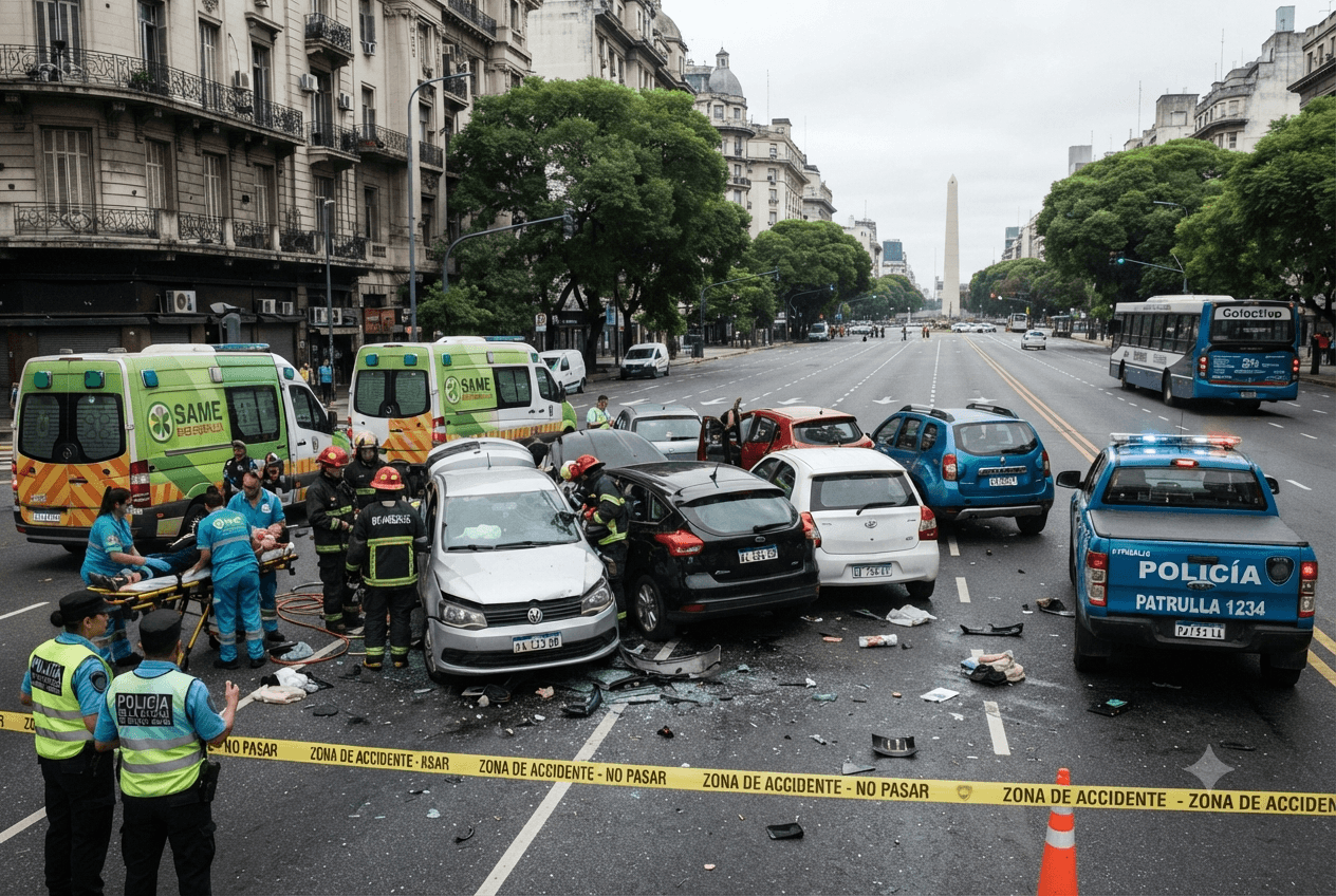 Fatal Pileup in Buenos Aires: Two Lives Lost in Highway Collision on General Paz Avenue Fatal Pileup in Buenos Aires: Two Lives Lost in Highway Collision on General Paz Avenue