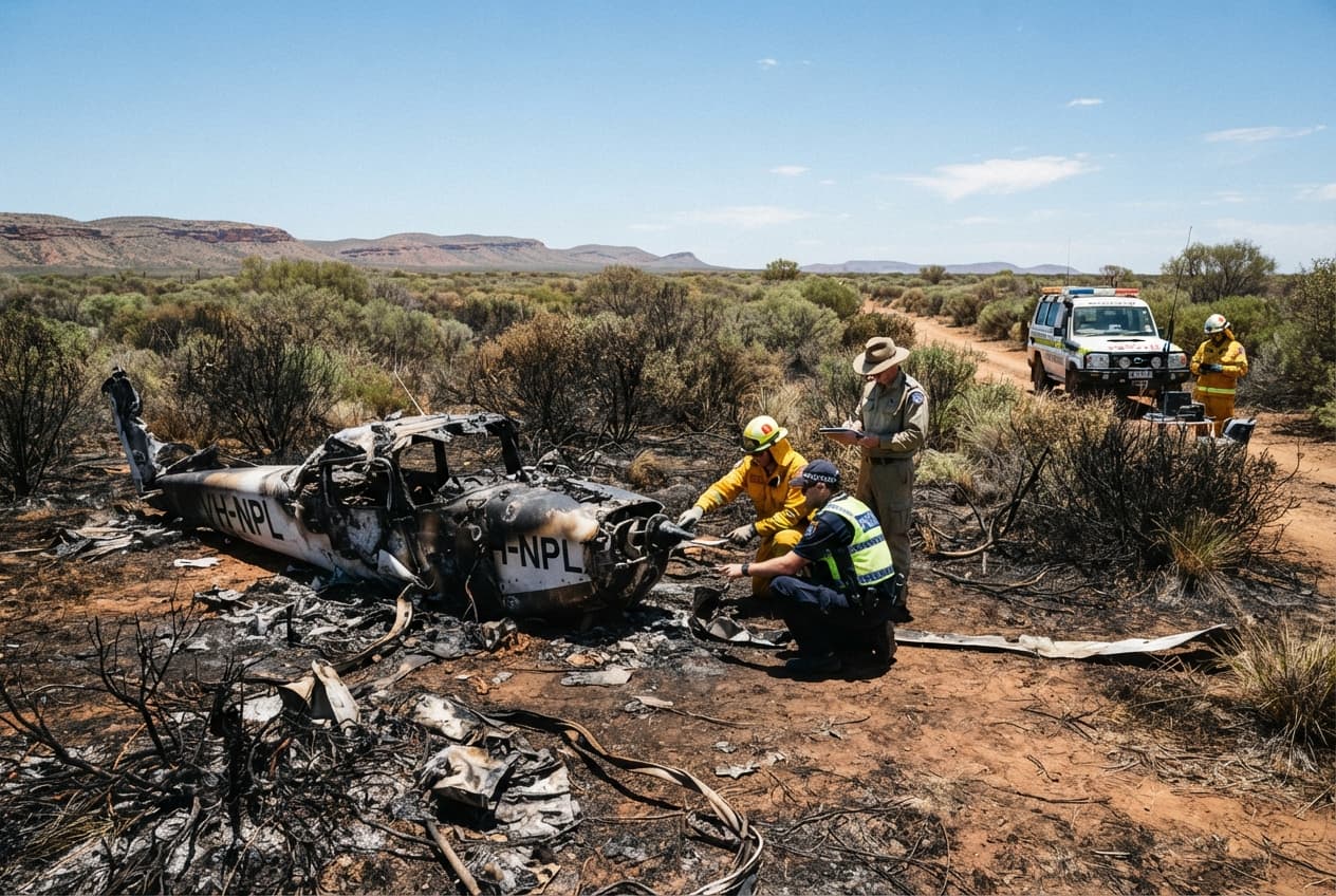 Regional Airstrip, Queensland: Light Aircraft Engine Failure Causes Fatal Crash, Claiming Two Lives Regional Airstrip, Queensland: Light Aircraft Engine Failure Causes Fatal Crash, Claiming Two Lives