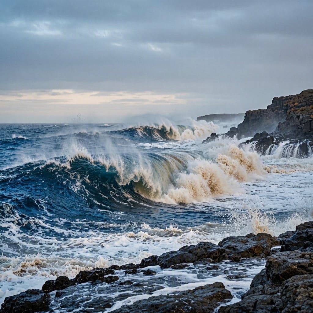 A distant storm brings local challenges to the shore. A distant storm brings local challenges to the shore.