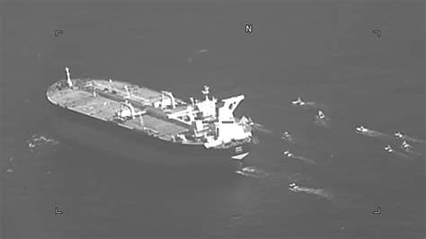 US Boards Ship Carrying Iran Oil as Trump Threatens Mine-Laying Boats US Boards Ship Carrying Iran Oil as Trump Threatens Mine-Laying Boats