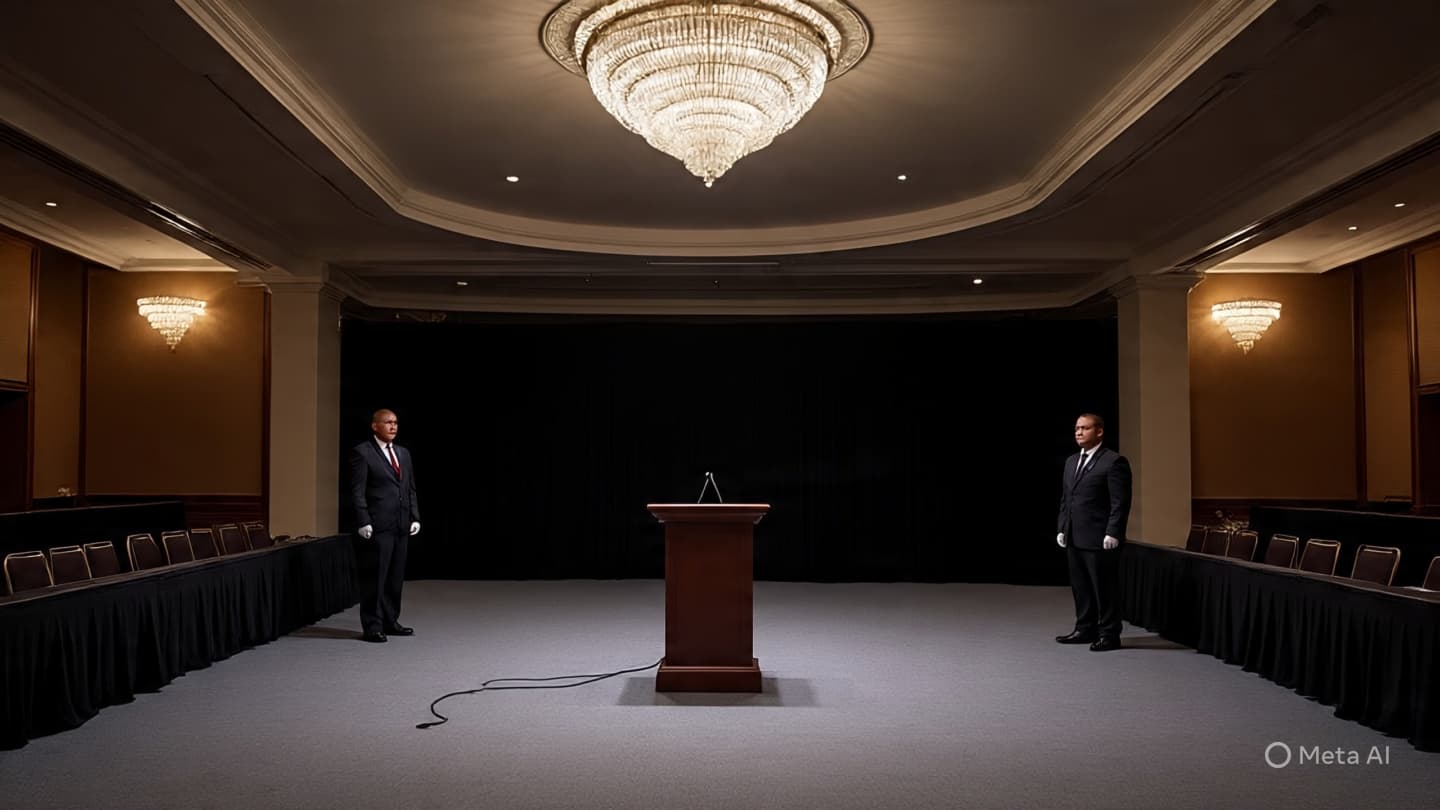 When the Stage Falls Silent: A Dinner Interrupted When the Stage Falls Silent: A Dinner Interrupted