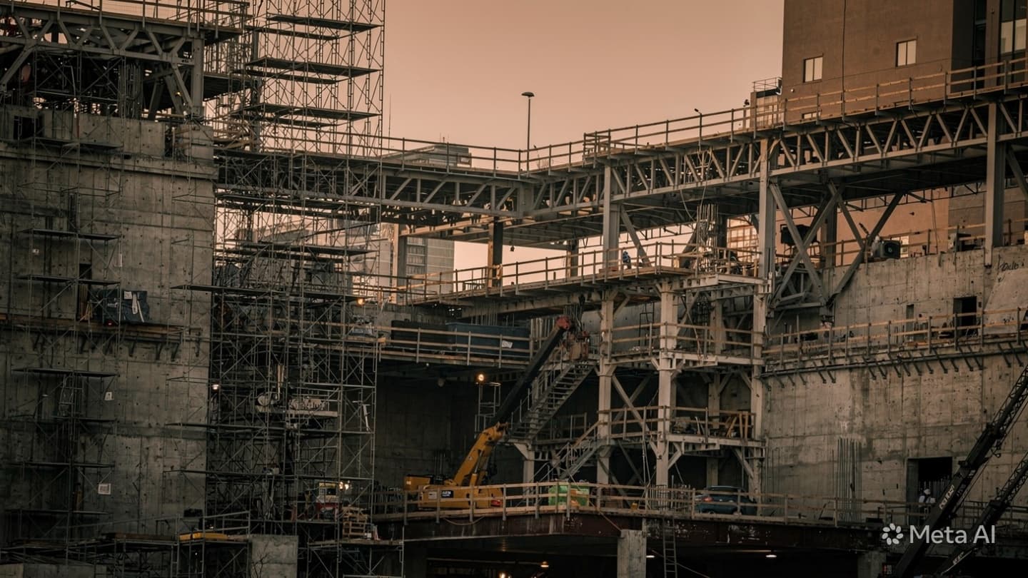Between Scaffold and Sky Above: A Quiet Consideration of Lives Caught in Sudden Sudden Motion Between Scaffold and Sky Above: A Quiet Consideration of Lives Caught in Sudden Sudden Motion